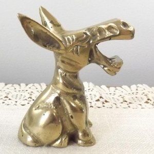 Vintage Taiwanese Brass Donkey Bottle Opener